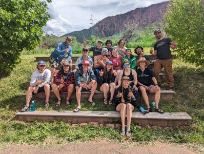 a group of people posing for a picture
